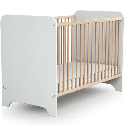 Lit à Barreaux En Bois De Hêtre Verni Carrousel Blanc (60 X 120 Cm) 1 Lit à Barreaux En Bois De Hêtre Verni Carrousel Blanc (60 X 120 Cm)