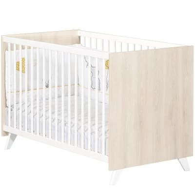 Lit à Barreaux Scandi Naturel (60 X 120 Cm) 1 Lit à Barreaux Scandi Naturel (60 X 120 Cm)