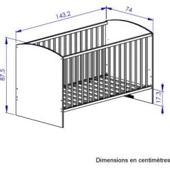 Lit Bébé Arthur (70 X 140 Cm) -Djeco Magasin lit bebe arthur 70 x 140 cm 4