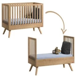 VOX Lit Bébé évolutif Nautis Bois (70 X 140 Cm)