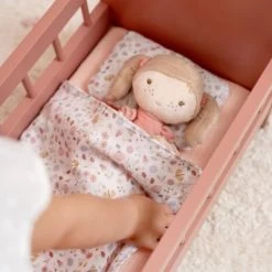 Little Dutch Lit Pour Poupée En Bois Flowers & Butterflies -Djeco Magasin lit pour poupee en bois flowers butterflies 4