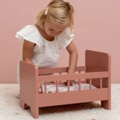 Little Dutch Lit Pour Poupée En Bois Flowers & Butterflies -Djeco Magasin lit pour poupee en bois flowers butterflies 6