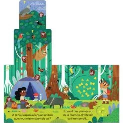 Livre à Tirettes Direction La Jungle ! -Djeco Magasin livre a tirettes direction la jungle 4