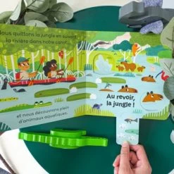 Livre à Tirettes Direction La Jungle ! -Djeco Magasin livre a tirettes direction la jungle 5