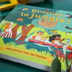 Livre à Tirettes Direction La Jungle ! -Djeco Magasin livre a tirettes direction la jungle 7