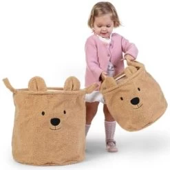 Childhome Lot De 3 Paniers Teddy Beige 9 Childhome Lot De 3 Paniers Teddy Beige -Djeco Magasin lot de 3 paniers teddy beige 3