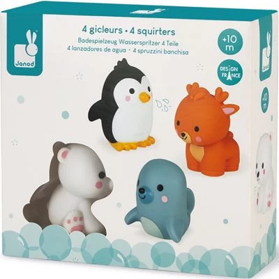 Janod Lot De 4 Gicleurs De Bain Animaux Polaires 6 Janod Lot De 4 Gicleurs De Bain Animaux Polaires – Image 6