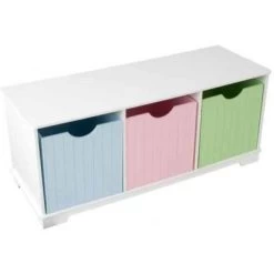 KidKraft Meuble De Rangement Banc Nantucket Pastel