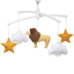 Mobile Musical Lion Orange (mélodie Au Choix)