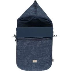 Nid D'ange Passe Sangle En Coton Bio Gold Bubble Night Blue (90 Cm)