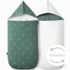 Nid D'ange Réversible Vert (0-6 Mois)