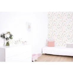 Papier Peint Motif Fleurs (10 M) -Djeco Magasin papier peint motif fleurs 10 m 4