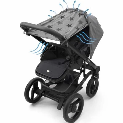Dooky Pare-soleil Pour Poussette Grey Stars 2 Dooky Pare-soleil Pour Poussette Grey Stars – Image 2