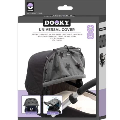 Dooky Pare-soleil Pour Poussette Grey Stars 4 Dooky Pare-soleil Pour Poussette Grey Stars – Image 4