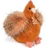 Peluche Poule Orange Les Poulettes Champêtres Chics (20 Cm)