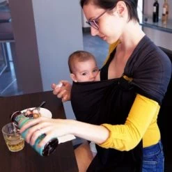 Petite écharpe Sling Sans Noeud Gris Anthracite Et Noir 13 Petite écharpe Sling Sans Noeud Gris Anthracite Et Noir -Djeco Magasin petite echarpe sling sans noeud gris anthracite et noir 3