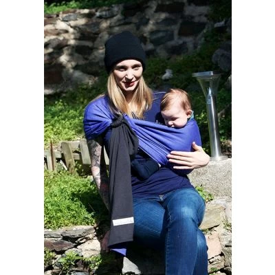 Petite écharpe Sling Sans Noeud Gris Anthracite Et Noir 8 Petite écharpe Sling Sans Noeud Gris Anthracite Et Noir – Image 8