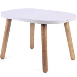 Petite Table Ovaline Blanche