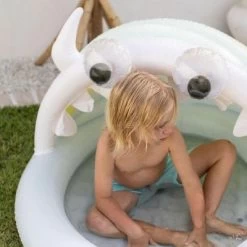 SunnyLife Piscine Gonflable Avec Auvent Monty Le Monstre -Djeco Magasin piscine gonflable avec auvent monty le monstre 3