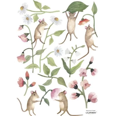 Planche De Stickers A3 Souris Queyran 1 Planche De Stickers A3 Souris Queyran