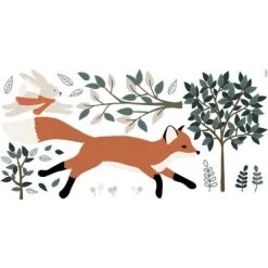 Planche De Stickers M Fox En Forêt