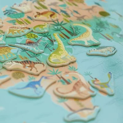 Janod Planisphère Magnétique Dino (50 Pièces) 2 Janod Planisphère Magnétique Dino (50 Pièces) – Image 2