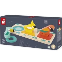 Janod Puzzle à Encastrement Mes Premières Formes En Bois Tropik (6 Pièces) -Djeco Magasin puzzle a encastrement mes premieres formes en bois tropik 6 pieces 7