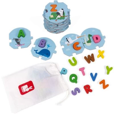 Janod Puzzle à Encastrer J’apprends L'alphabet 2 Janod Puzzle à Encastrer J’apprends L'alphabet – Image 2
