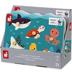 Janod Puzzle à Encastrer Océan WWF (6 Pièces) -Djeco Magasin puzzle a encastrer ocean wwf 6 pieces 3