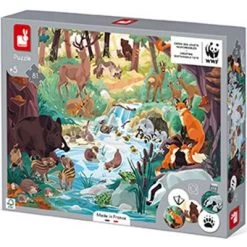 Janod Puzzle Cherche Et Trouve Les Empreintes WWF (81 Pièces) -Djeco Magasin puzzle cherche et trouve les empreintes wwf 81 pieces 3