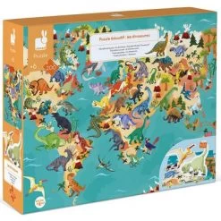 Janod Puzzle éducatif Géant Les Dinosaures (200 Pièces) -Djeco Magasin puzzle educatif geant les dinosaures 200 pieces 5