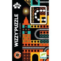 Djeco Puzzle Kinopt'ik Wizzy La Ville Animée (100 Pièces)