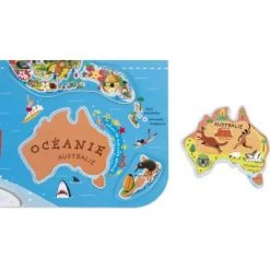 Janod Puzzle Mural Magnétique Le Monde 9 Janod Puzzle Mural Magnétique Le Monde -Djeco Magasin puzzle mural magnetique le monde 4