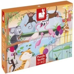 Janod Puzzle Tactile Une Journée Au Zoo (20 Pièces) -Djeco Magasin puzzle tactile une journee au zoo 20 pieces 6