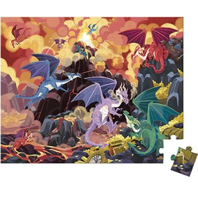 Janod Puzzle Terre De Dragons (54 Pièces) 2 Janod Puzzle Terre De Dragons (54 Pièces) – Image 2