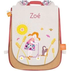 Sac à Dos La Fille Et La Trottinette (personnalisable)