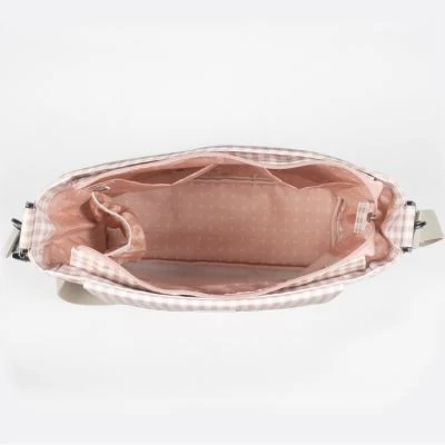 Sac à Langer à Bandoulière I Love Vichy Rose 2 Sac à Langer à Bandoulière I Love Vichy Rose – Image 2