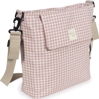 Sac à Langer à Bandoulière I Love Vichy Rose 3 Sac à Langer à Bandoulière I Love Vichy Rose – Image 3