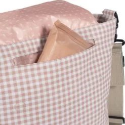 Sac à Langer à Bandoulière I Love Vichy Rose 12 Sac à Langer à Bandoulière I Love Vichy Rose -Djeco Magasin sac a langer a bandouliere i love vichy rose 6