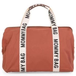Childhome Sac à Langer Mommy Bag Signature Canvas Terracotta