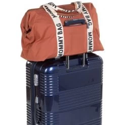 Childhome Sac à Langer Mommy Bag Signature Canvas Terracotta -Djeco Magasin sac a langer mommy bag signature canvas terracotta 5