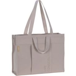LÄSSIG Sac à Langer Tote Up Taupe Green Label