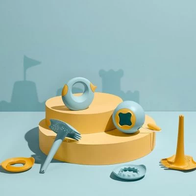 Quut Seau Rond Mini Ballo Bleu Et Jaune Banane (1,7 L) 3 Quut Seau Rond Mini Ballo Bleu Et Jaune Banane (1,7 L) – Image 3