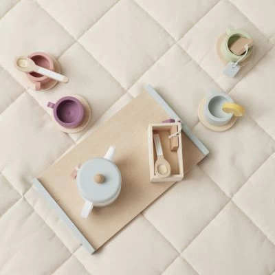 Kid's Concept Service à Thé En Bois Bistro (21 Pièces) 2 Kid's Concept Service à Thé En Bois Bistro (21 Pièces) – Image 2