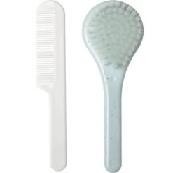 Set De Coiffure Brosse Et Peigne Speckles Mint Vert D'eau