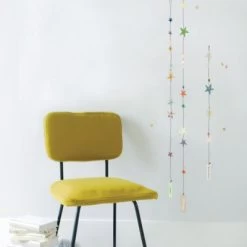 Sticker Mural Fils D'étoiles Gris