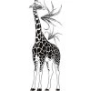 Sticker Mural Girafe (42 X 111 Cm)