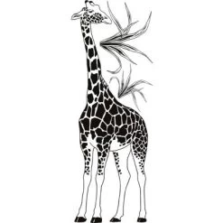 Sticker Mural Girafe (42 X 111 Cm)