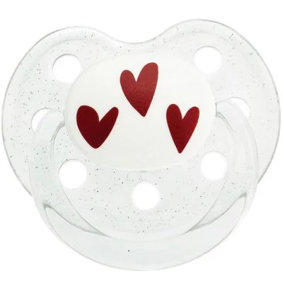 Sucette Nouveau Né Physiologique Coeurs (0-6 Mois) 1 Sucette Nouveau Né Physiologique Coeurs (0-6 Mois)