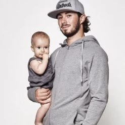 Sweat Du Parent Pour Porté Bébé Gris Chiné (taille S) -Djeco Magasin sweat du parent pour porte bebe gris chine taille s 6